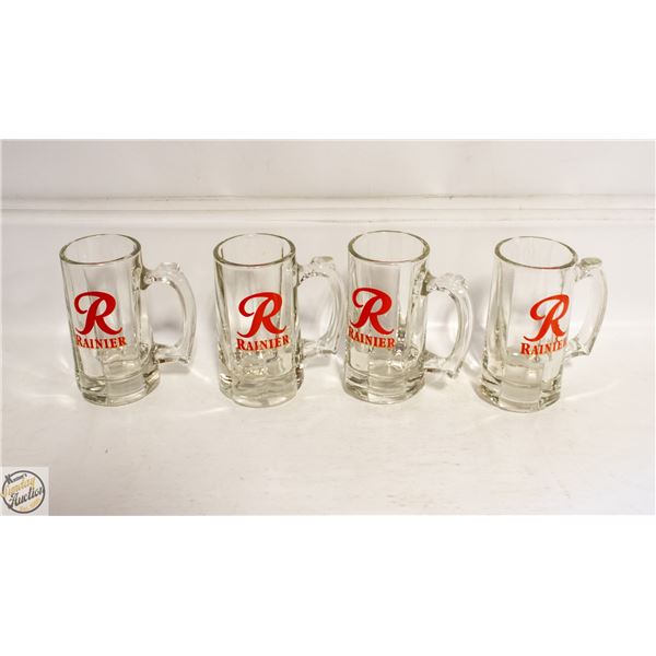 NEW HEAVY RAINIER BEER MUGS