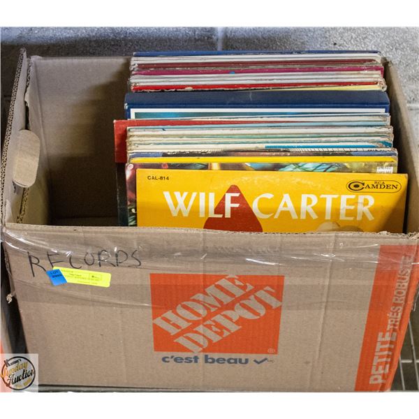 BOXES OF VINYL RECORD ALBUMS