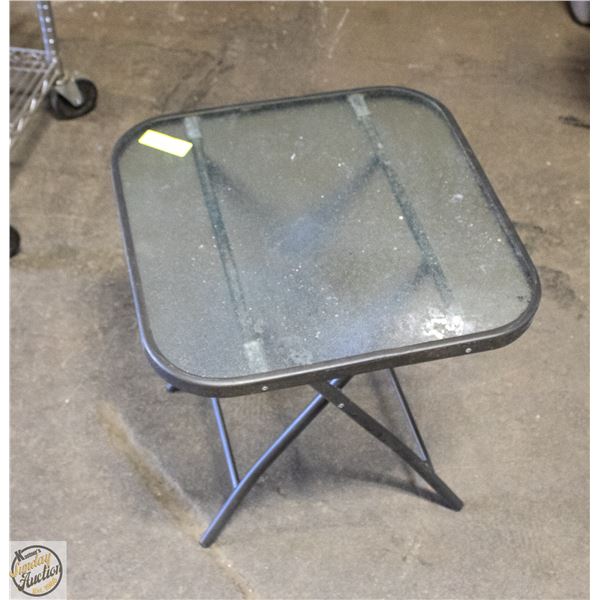 FOLDING PATIO END TABLE