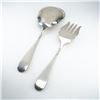 Image 1 : 2pc Kirk Stieff Sterling Silver Cold Meat Fork and Salad Spoon, Stieff Rose