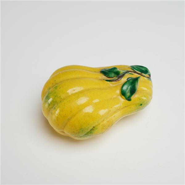 Chinese Porcelain Squash Jewelry Box
