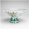 Image 1 : Chinese Porcelain Hand-Decorated Raised Stem Bowl