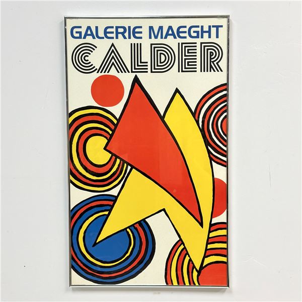 Alexander Calder (American 1898-1976) Galerie Maeght Exhibition Lithograph Poster, 1973