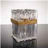 Image 2 : French Cut Crystal Casket Box with Key