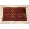 Image 1 : Antique Persian Turkoman Style Bukhara Hand-Knotted Wool Rug