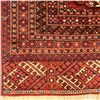 Image 2 : Antique Persian Turkoman Style Bukhara Hand-Knotted Wool Rug