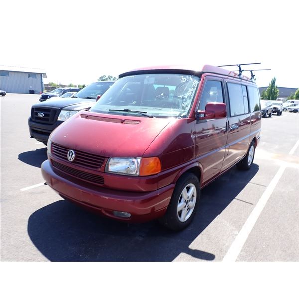2002 Volkswagen Eurovan RUNS WITH MECHANICAL PROBLEMS