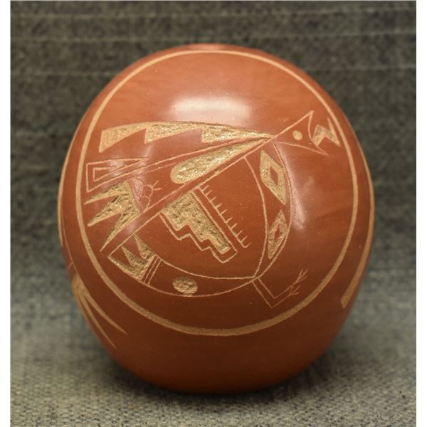 SAN ILDEFONSO POTTERY SED JAR (ELIZABETH LOVATO)
