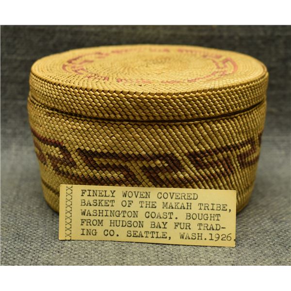 MAKAH LIDDED BASKET
