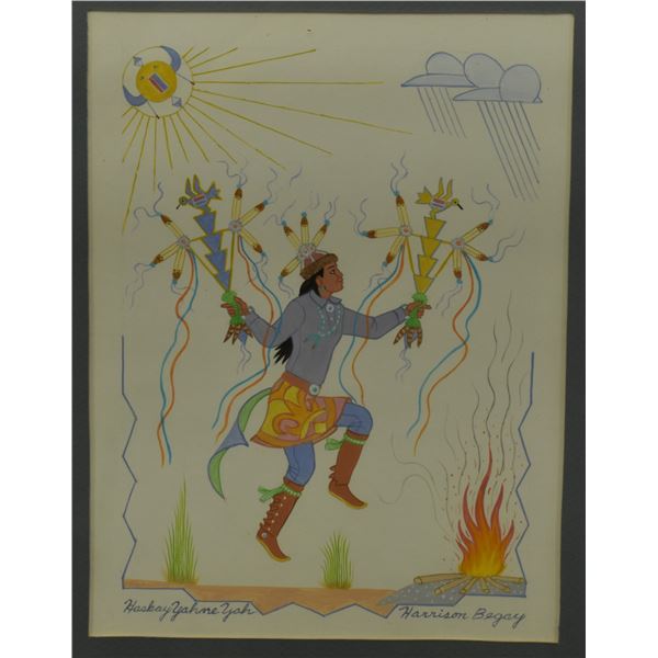 NAVAJO PAINTING (HARRISON BEGAY)