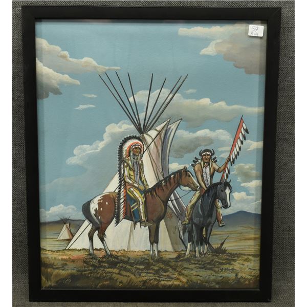 JICARILLA APACHE PAINTING (FRANK PAUL VIGIL)
