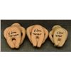 Image 6 : THREE TESUQUE POTTERY RAIN GODS (V LENO)