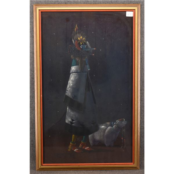 NAVAJO PAINTING (ROBERT YELLOWHAIR)