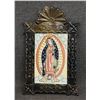Image 1 : NEW MEXICAN TIN RETABLO WITH PAINTING (MADRID)