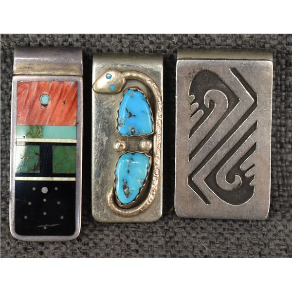 THREE MONEY CLIPS