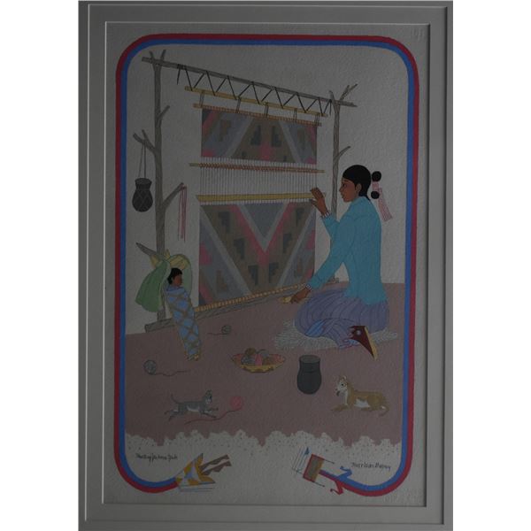 NAVAJO PAINTING (HARRISON BEGAY)