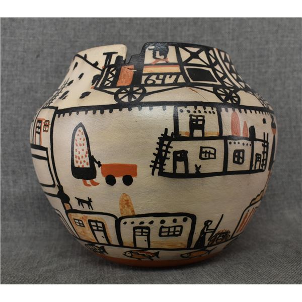 SANTO DOMINGO POTTERY OLLA (ROBERT TENORIO