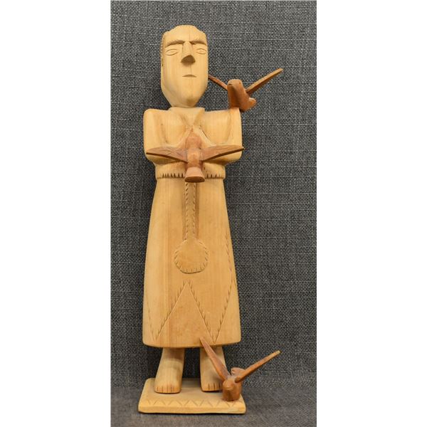 NEW MEXICAN WOOD FIGURE (GEORGE LOPEZ)