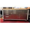 Image 1 : Seville Classics UltraHD 11-Drawer Rolling Work Station w/ Wooden Top 72" x 20" x 37.5"H