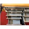 Image 4 : Seville Classics UltraHD 11-Drawer Rolling Work Station w/ Wooden Top 72" x 20" x 37.5"H