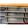 Image 5 : Seville Classics UltraHD 11-Drawer Rolling Work Station w/ Wooden Top 72" x 20" x 37.5"H