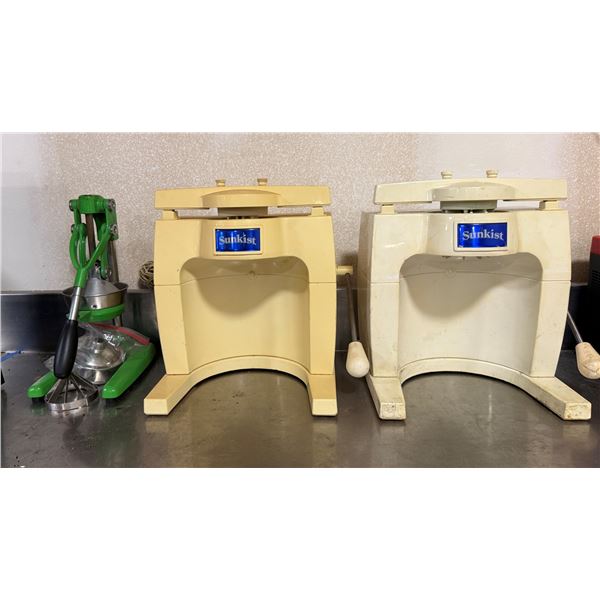 Qty 2 Sunkist Sectionizers & Manual Juice Press