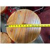 Image 6 : Qty 5 Bar Stools w/ Fire Hydrant Bases, Footrests & Wooden Seats 13" Dia, 29"H