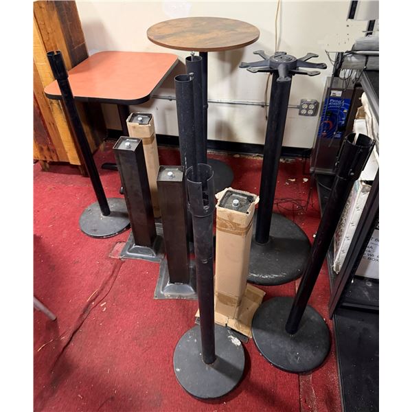 Multiple Tables, Metal Bases, etc Misc Sizes