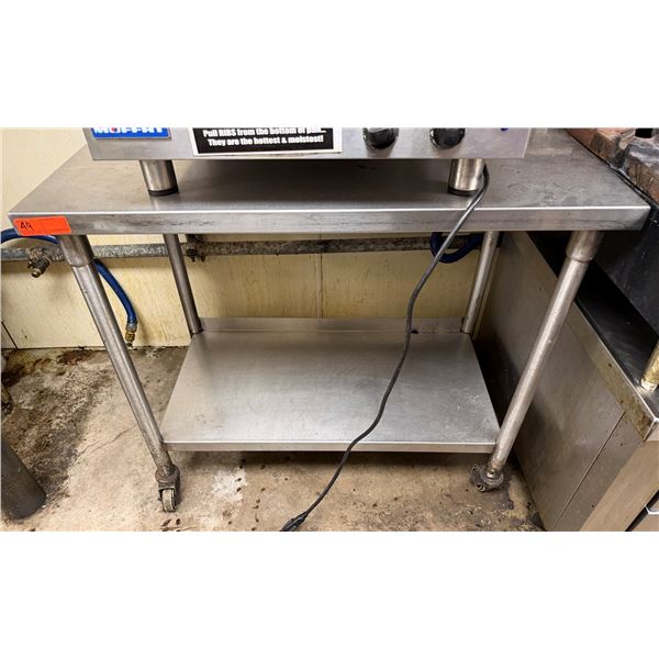 Kitchen Work Table w/ Undershelf 40" x 24" x 40"H