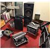 Image 1 : Multiple Electronics: Crown Power Bases, Rockville Amplifier, Mackie Expander, Mixer, Speakers, Cord