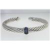 Image 1 : David Yurman Silver Sapphire Bangle