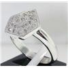 Image 2 : 14K White Gold Diamond Ring.