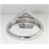 Image 4 : 14K White Gold Diamond Ring.
