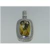 Image 1 : David Yurman Silver Lemon Citrine & Diamond Pendant