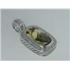 Image 3 : David Yurman Silver Lemon Citrine & Diamond Pendant