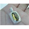 Image 4 : David Yurman Silver Lemon Citrine & Diamond Pendant