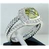 Image 2 : David Yurman Silver Lemon Citrine & Diamond Ring.