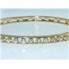 Image 2 : 14k Yellow Gold  Diamond Bracelet
