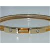 Image 2 : Dankner 14K Yellow Gold Diamond Citrine Bangle