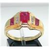 Image 1 : 10k Yellow Gold with Ruby and Diamond ring !