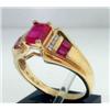 Image 2 : 10k Yellow Gold with Ruby and Diamond ring !