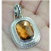 Image 1 : David Yurman Silver Citrine & Diamond Pendant
