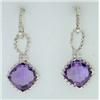 Image 1 : David Yurman Silver & Amethyst Earrings.