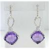 Image 2 : David Yurman Silver & Amethyst Earrings.