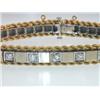 Image 2 : 14K  Two Tone Gold Diamond Bangle!!!