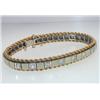 Image 3 : 14K  Two Tone Gold Diamond Bangle!!!