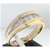 Image 2 : 14K Yellow Gold Diamond Ring