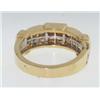 Image 3 : 14K Yellow Gold Diamond Ring