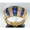 Image 1 : Oscar Heyman 18k Yellow Gold Diamond & Sapphire Ring