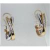 Image 1 : 14K 2-Tone Gold  Diamond  Earring